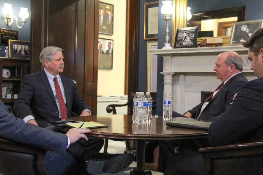April 2019 - Senator Hoeven meets with the Assistant Secretary of the Army for Civil Works R.D. James.